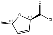 2-Furancarbonyl chloride, 2,5-dihydro-5-methyl-, trans- (9CI) Struktur