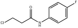 N-(4-FLUOROPHENYL)-3-CHLOROPROPANAMIDE Struktur