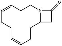 1-Azabicyclo[10.2.0]tetradeca-4,8-dien-14-one Struktur