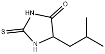 5-(2-Methylpropyl)-2-thioxo-4-imidazolidone Struktur