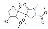 4-Methoxy-1-methyl-5-oxo-4-(tetrahydro-2,3,4-trimethoxyfuran-2-yl)-L-proline methyl ester Struktur