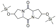 Octahydro-2,7-bis[(trimethylsilyl)oxy]-5H,10H-dipyrrolo[1,2-a:1',2'-d]pyrazine-5,10-dione Struktur