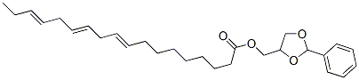 9,12,15-Octadecatrienoic acid (2-phenyl-1,3-dioxolan-4-yl)methyl ester Struktur