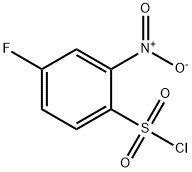 Benzenesulfonyl chloride, 4-fluoro-2-nitro- (9CI) Struktur