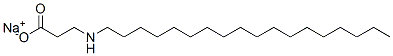 Propanoic acid,(octadecylamino)-,monosodium salt Struktur