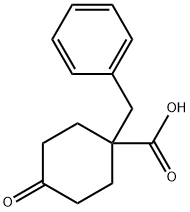 1-benzyl-4-oxocyclohexanecarboxylic acid Struktur