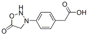 4-(5-Oxo-1,2,3-oxadiazolidin-3-yl)phenylacetic acid Struktur