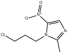 1-(3-chloropropyl)-2-methyl-5-nitro-1H-imidazole Struktur