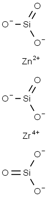 Silicic acid, zinc zirconium salt Struktur