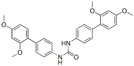 N,N'-Bis[2',4'-dimethoxy(1,1'-biphenyl)-4-yl]urea Struktur