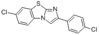 7-CHLORO-2-(4-CHLOROPHENYL)IMIDAZO[2,1-B]BENZOTHIAZOLE Struktur