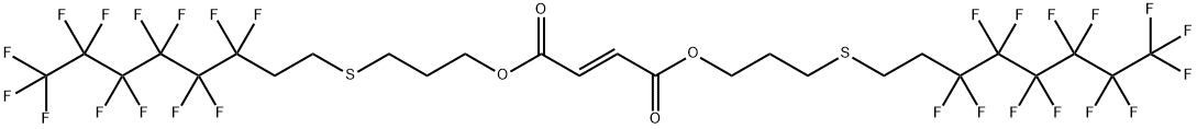 BIS[3-(1H,1H,2H,2H-PERFLUOROOCTYLTHIO)PROPYL]FUMARATE Struktur