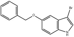 5-(benzyloxy)-3-bromo-1H-indole Struktur