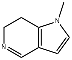 1-METHYL-6,7-DIHYDRO-1H-PYRROLO[3,2-C]PYRIDINE Struktur