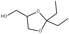 2,2-ジエチル-1,3-ジオキソラン-4-メタノール 化學(xué)構(gòu)造式