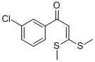 1-(3-CHLORO-PHENYL)-3,3-BIS-METHYLSULFANYL-PROPENONE Struktur