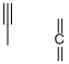 1,2-Propadiene, mixt. with 1-propyne Struktur