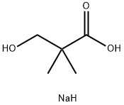 sodium 3-hydroxypivalate Struktur