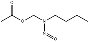 N-NITROSO-N-(ACETOXYMETHYL)BUTYLAMINE Struktur