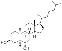 5-BETA-CHOLESTAN-3-BETA, 6-BETA-DIOL Struktur