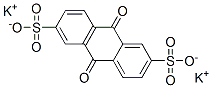 9,10-Dihydro-9,10-dioxo-2,6-anthracenedisulfonic acid dipotassium salt Struktur