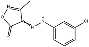 3-methylisoxazole-4,5-dione 4-[(3-chlorophenyl)hydrazone]  Struktur