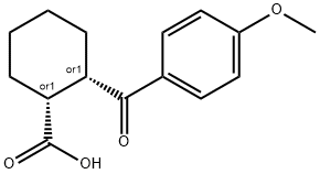 CIS-2-(4-METHOXYBENZOYL)CYCLOHEXANE-1-CARBOXYLIC ACID Struktur