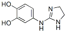 (3,4-dihydroxyphenylamino)-2-imidazoline Struktur