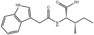 N-(3-Indolylacetyl)-L-isoleucine Struktur