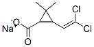 sodium 3-(2,2-dichlorovinyl)-2,2-dimethylcyclopropanecarboxylate Struktur