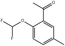 Ethanone, 1-[2-(difluoromethoxy)-5-methylphenyl]- (9CI) Struktur