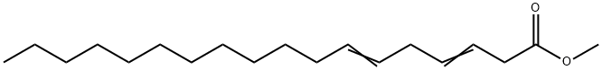 3,6-Octadecadienoic acid methyl ester Struktur