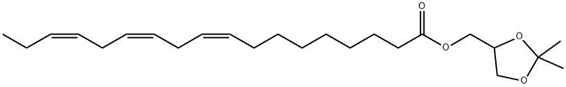 (9Z,12Z,15Z)-9,12,15-Octadecatrienoic acid (2,2-dimethyl-1,3-dioxolan-4-yl)methyl ester Struktur