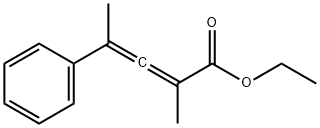 2-Methyl-4-phenyl-2,3-pentadienoic acid ethyl ester Struktur