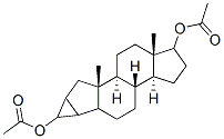 2,4-cycloandrostane-3,17-diol diacetate Struktur