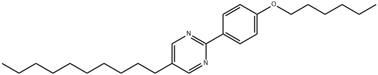 5-Decyl-2-[4-(hexyloxy)-phenyl]-pyrimidine Struktur