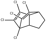 1,2,3,7,8-Pentachloro-1,3a,4,5,6,6a-hexahydro-1,4-ethenopentalene Struktur