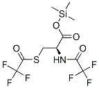 N,S-Bis(trifluoroacetyl)-L-cysteine trimethylsilyl ester Struktur