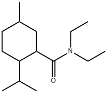 N,N-diethyl-2-isopropyl-5-methylcyclohexanecarboxamide Struktur