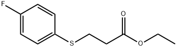 ETHYL 3-[(4-FLUOROPHENYL)THIO]PROPANOATE Struktur