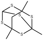 1,3,7-Trimethyl-2,4,6,8,9-pentathiaadamantane Struktur