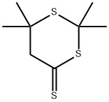 2,2,6,6-Tetramethyl-1,3-dithiane-4-thione Struktur