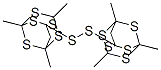 3,3'-Dithiobis(1,5,7-trimethyl-2,4,6,8,9-pentathiaadamantane) Struktur