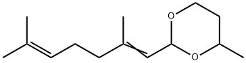 2-(2,6-dimethylhepta-1,5-dienyl)-4-methyl-1,3-dioxane Struktur