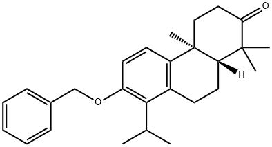 13-(Benzyloxy)-14-isopropylpodocarpa-8,11,13-trien-3-one Struktur