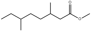 3,6-Dimethyloctanoic acid methyl ester Struktur