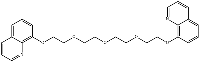 1,13-BIS(8-QUINOLYL)-1,4,7,10,13-PENTAOXATRIDECANE Struktur