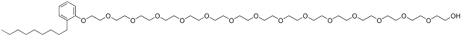 44-(nonylphenoxy)-3,6,9,12,15,18,21,24,27,30,33,36,39,42-tetradecaoxatetratetracontanol  Struktur