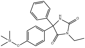 3-Ethyl-5-phenyl-5-[4-(trimethylsiloxy)phenyl]-2,4-imidazolidinedione Struktur