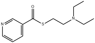 2-diethylaminoethylsulfanyl-pyridin-3-yl-methanone Struktur